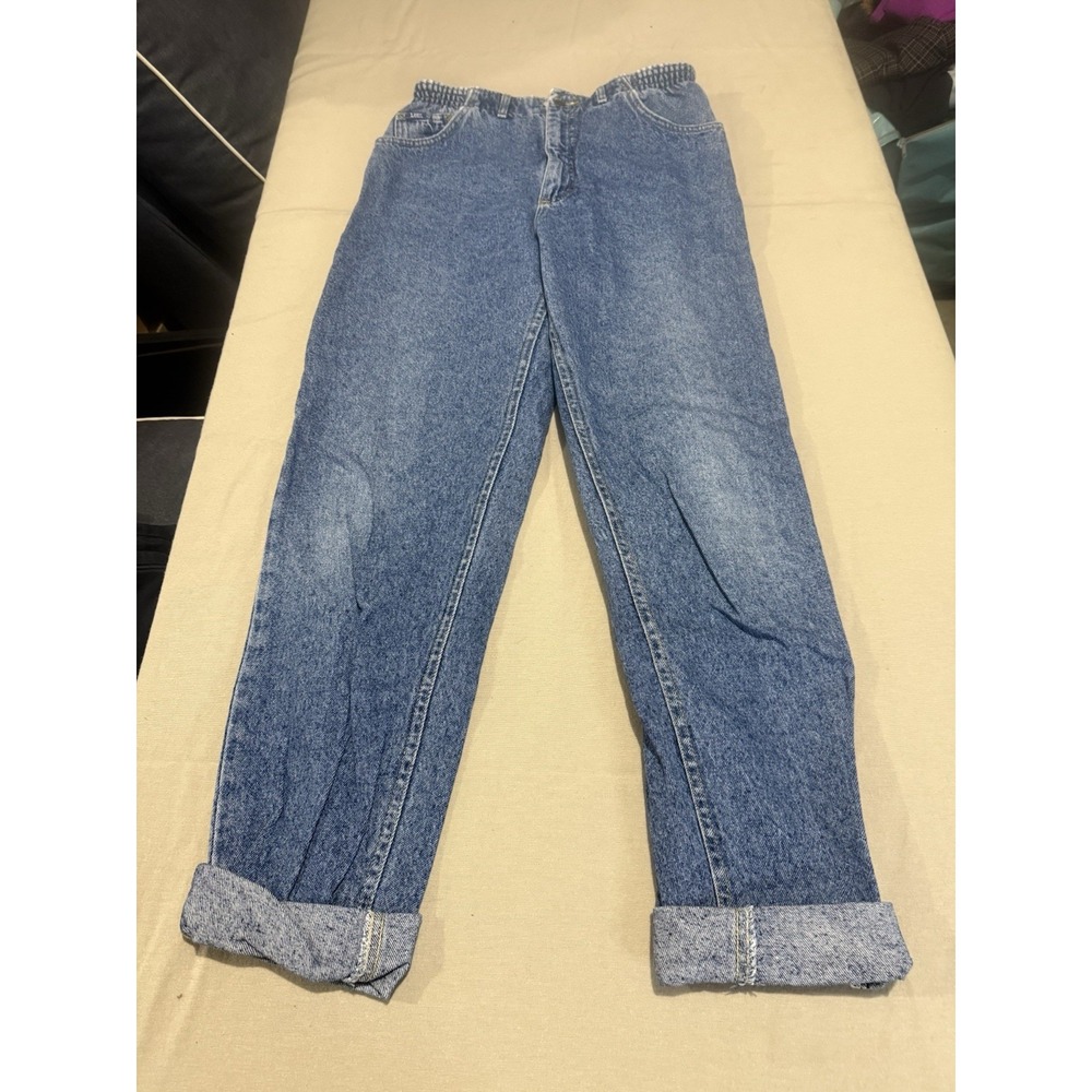 Vintage Lee Women's High Rise Jeans Elastic Waist Band Size 12L
